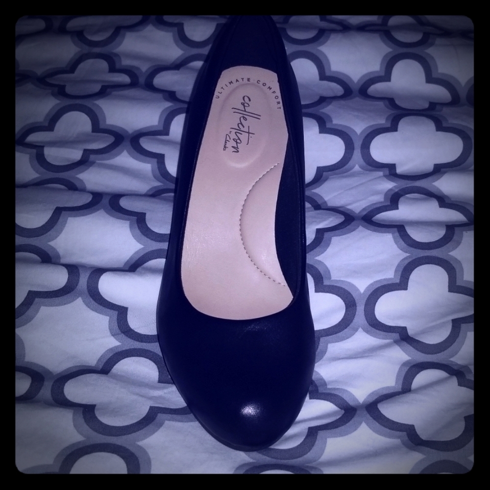 Clarks pump heels for every day at the office.